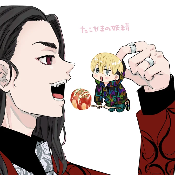 東卍のらくがき コラボカフェ(大嘘)・たこやきの妖精(?)・総長の特攻服・ケンチン? 
