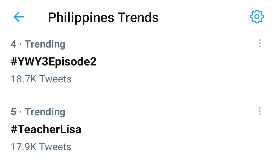 TeamLisaPH's tweet photo. [INFO] #YWY3Episode2 is currently trending in the Philippines at #4 while #TeacherLisa is at #5. Let's trend higher! Don't miss today's episode at iQIYI app 💛

#LisaLaoshi @BLACKPINK https://t.co/xkNRX0emdJ