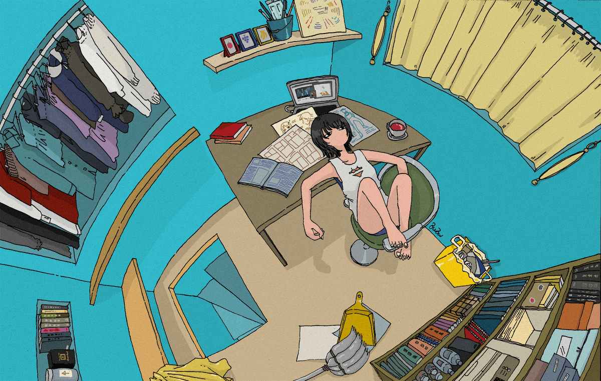 「『休憩』 」|るんるん📘お休み中のイラスト