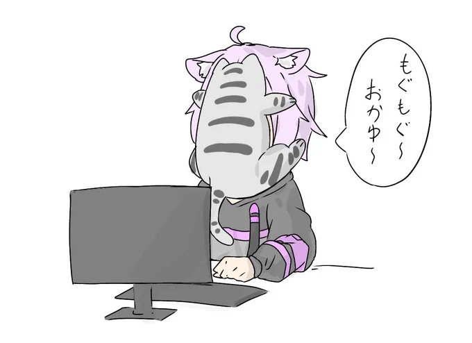 #絵かゆ 

手毬にすごく懐かれてるおかゆ 