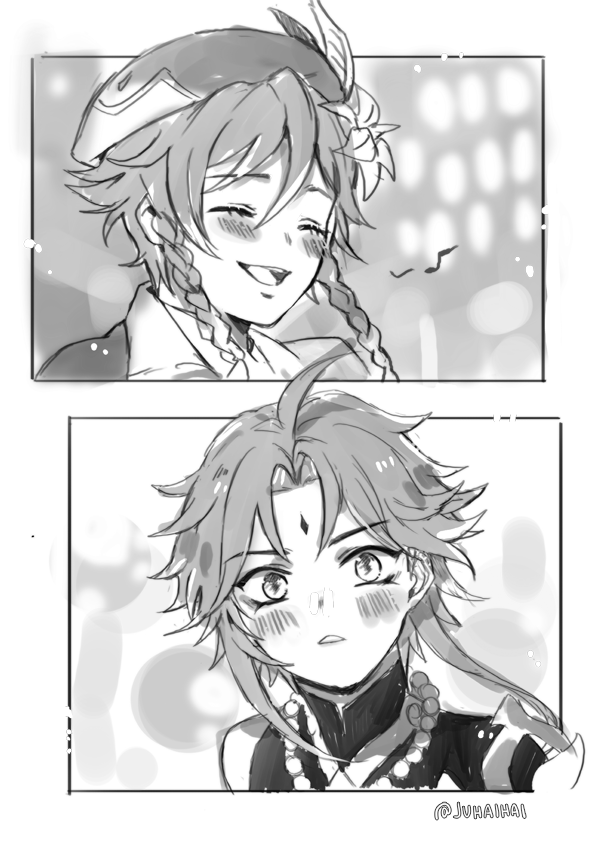 XiaoVen comic scribble cos I wanted to see them meet in the lantern rite festival but it never happened... also a bit of ChiLi ... u n u )
#xiao #venti #xiaoven #GenshinImpact #原神