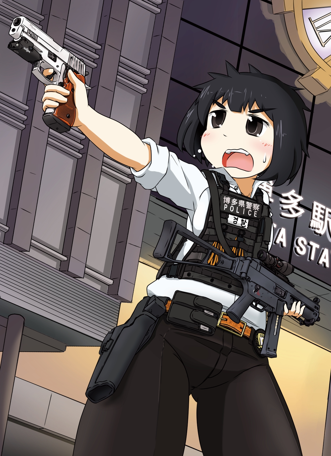 Twitter 上的 ミニパト 架空地方県警 博多県警察の特殊部隊の新デザイン設定イラストです ハカポリ Jpnle T Co Vgq7poqhm6 Twitter
