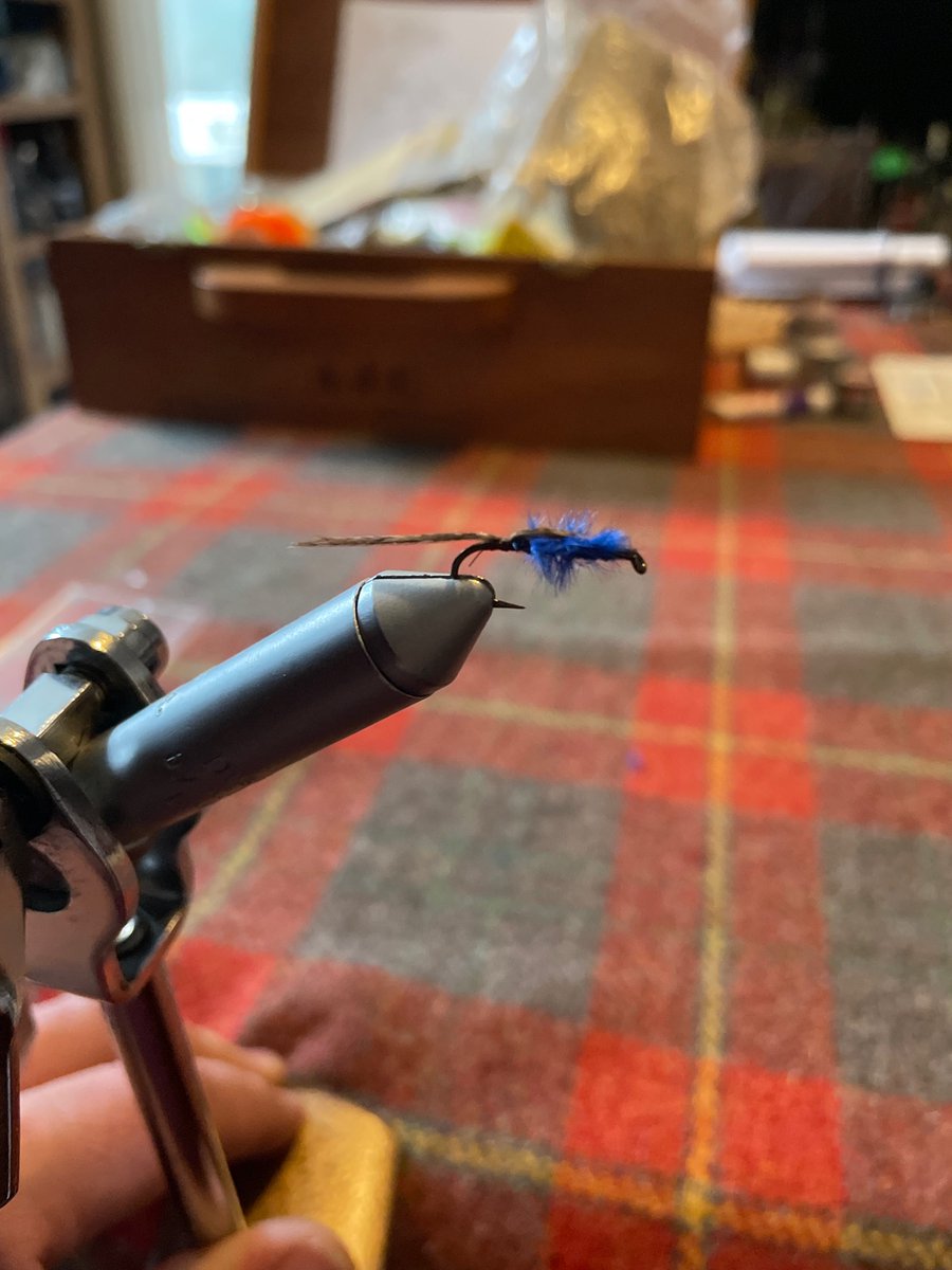 A big thank you to <a href="/FDG_Updates/">Fly Dressers' Guild</a> for hooking us up with a former member to help Riley with his fly tying a real box of goodies and first fly tyed as well #flytying #autism