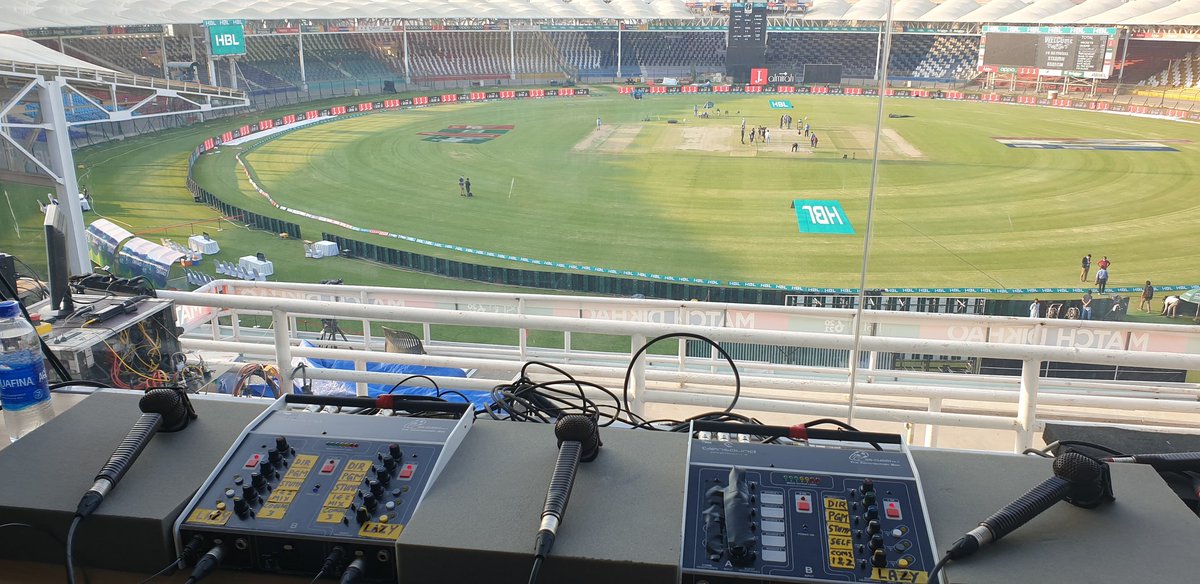mir_sana05's tweet photo. View from the comm box ! 
#MatchDikhao https://t.co/xNdKmspymv