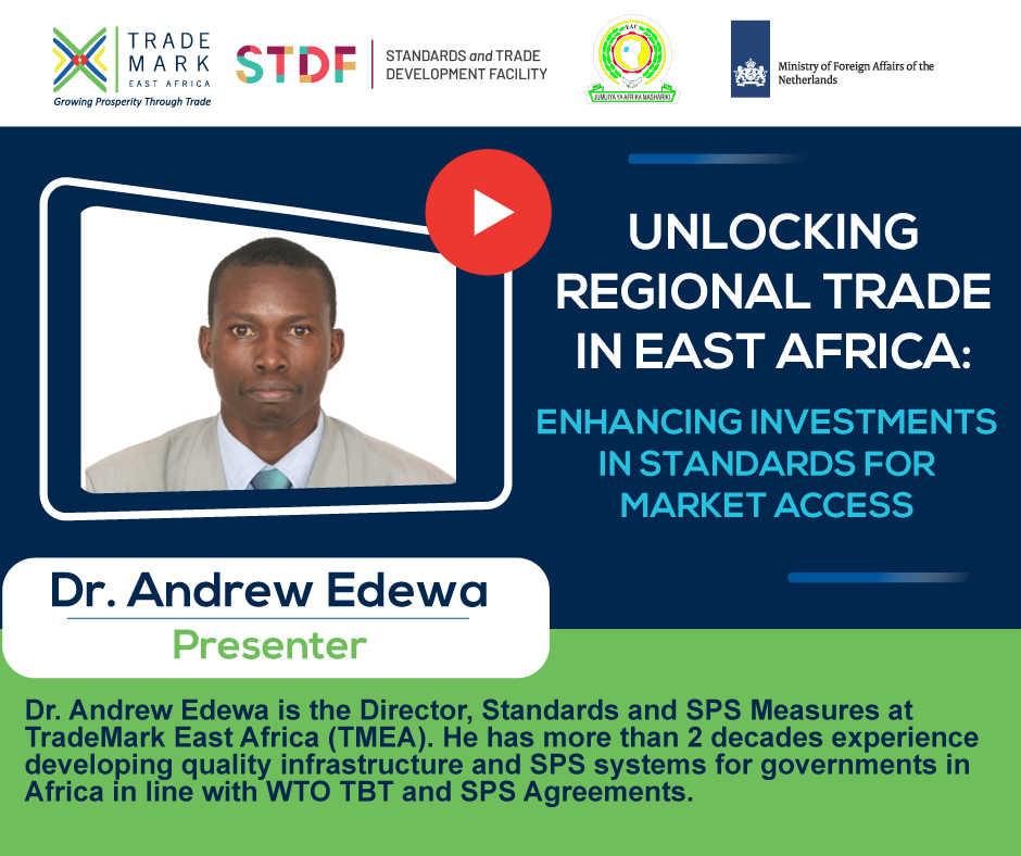 TradeMark Africa (@trademarkafrica) on Twitter photo Want 2 learn how <a href="/TradeMarkEastA/">TradeMarkEastA</a> works with @WTO #STDF & <a href="/jumuiya/">East African Community</a> 2 help inform & improve evidence based SPS capacity building processes? Join our team of experts on Mon 22nd Feb from 3.30 pm EAT. Register here>> bit.ly/37tFv8C #STDF #StandardsAmplifyTrade #unlockEAtrade Want 2 learn how <a href="/TradeMarkEastA/">TradeMarkEastA</a> works with @WTO #STDF & <a href="/jumuiya/">East African Community</a> 2 help inform & improve evidence based SPS capacity building processes? Join our team of experts on Mon 22nd Feb from 3.30 pm EAT. Register here>> bit.ly/37tFv8C #STDF #StandardsAmplifyTrade #unlockEAtrade