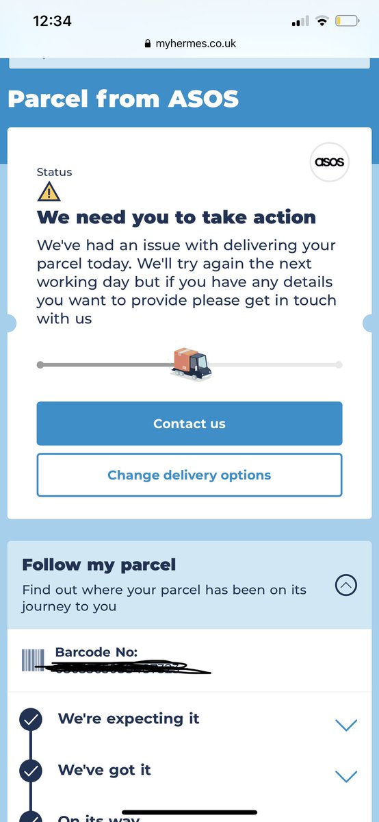 KyeshaSinclair's tweet photo. @Hermesparcels This has happened multiple times and the women who use are sending never comes to deliver my parcel and always marks on the tracking website that she tried to deliver the parcel when she hasn’t. The women has also sent my parcel back the sender multiple times. https://t.co/SFozeIXpkD