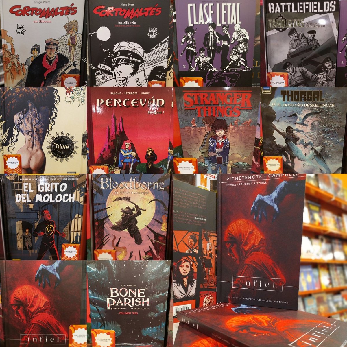 metropol_comics's tweet photo. Ayer nos llegaron las novedades de NORMA EDITORIAL a tiendas y seguro que no pocas serán de vuestro interés. Corto Maltés y una nueva edición de "En Siberia" en B/N y a color, integral de #Djinn, último número de #BoneParish, el inquietante #Infiel, #ClaseLetal, ... https://t.co/aAqGUrAsXT