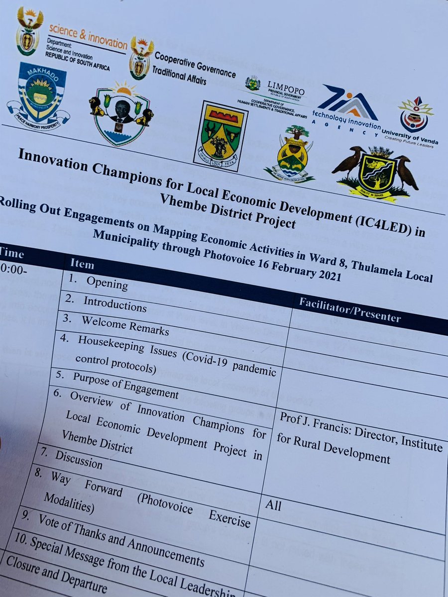ic4led's tweet photo. #ic4led rolling out engagements on mapping economic activities in Ward 07, Thulamela Municipality through Photo-voice. Engaging Ward Cllr, Secretary and the representative from traditional leaders. @Univenofficial @dsigovza @ic4led @VhembeDM https://t.co/1pgeukp0Mk