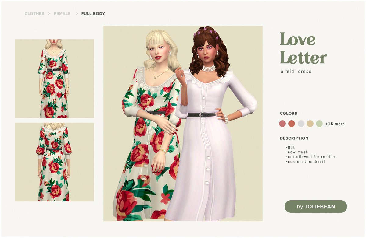 joliebeancc's tweet photo. 💌Love Letter Dress is available for download on my Patreon! (Free)

🔗https://t.co/zLZX5CDkol

#TheSims4 #TheSims4CC https://t.co/I9y1UY6SX3