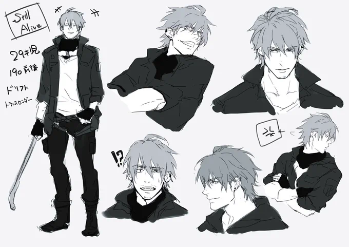 #オリキャラ3人挙げればその人の性癖だいたいわかる 
ヤンチャな男の子が好きです 