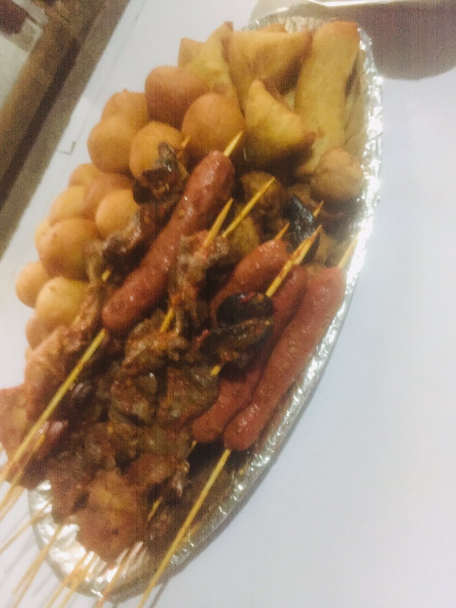 GSmallchops's tweet image. For your Finger foods for all Parties.Smallchops, gizzard,Peppered Chicken,Barbecue.Clall: