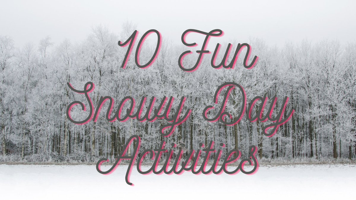 justakiddd6's tweet photo. 10 Fun Snowy Day Activities
https://t.co/HBgfCLfO19
#Snowmageddon2021 #SnowDay2021 #activities #bloggerstribe #theclqrt 
@BloggersHut @cosyblogclub  @UKBloggersRT @BloggingBabesRT @BBlogRT @LovingBlogs
 @FemaleBloggerRT
 #bloggersworld #BloggerBabesRT https://t.co/35lf5meQP9