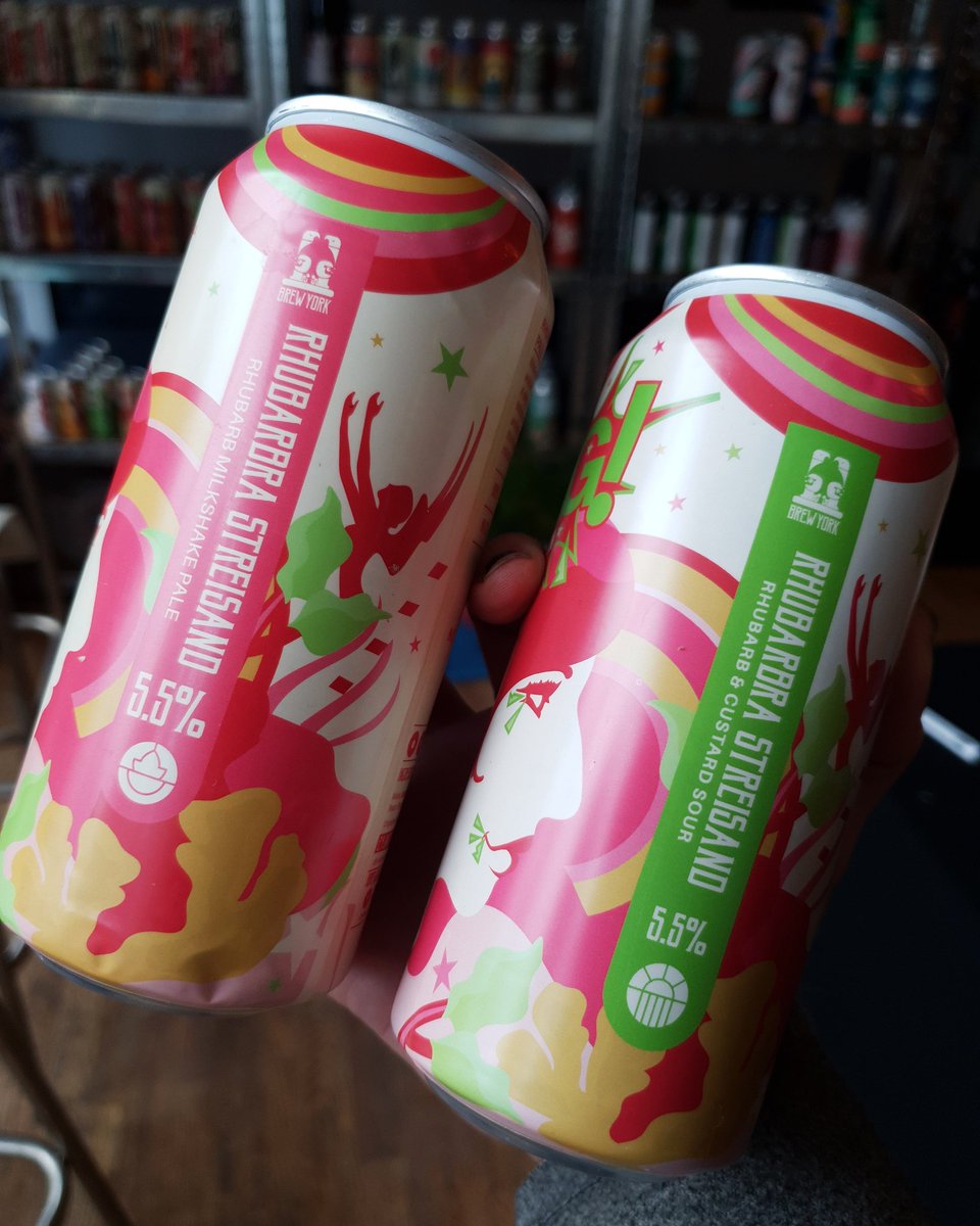 Oscars_Morley's tweet photo. Two oldies but goldies have also replenished the shelves! R Barbs is reyt good as a pud, or a trip down memory lane to your youth! We're elivering today! 
• side note • Who do we speak to to get a rhubarb emoji? Even if only in Yorkshire? #supportsmall #shoplocal @brewyorkbeer https://t.co/8wMB7BF9Qk