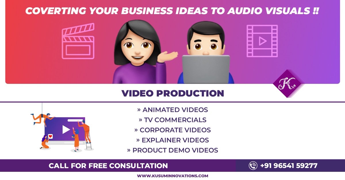 KusumInnovations (@kusuminnovation) on Twitter photo We convert your business ideas to audio visuals. Call us for free consultation on +91-9654159277 or email us on business@kusuminnovations.com
.
.
.
.
.
#KusumInnovations #startup #india #video #videoanimation #videoproduction #videoproductioncompany #ads #videoads We convert your business ideas to audio visuals. Call us for free consultation on +91-9654159277 or email us on business@kusuminnovations.com
.
.
.
.
.
#KusumInnovations #startup #india #video #videoanimation #videoproduction #videoproductioncompany #ads #videoads