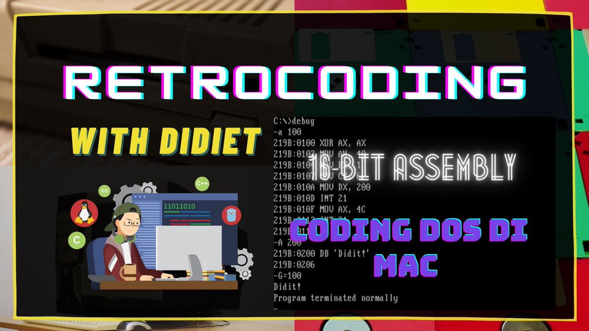 Berbeda dgn livestream sebelumnya yg “cuma ngetik2 ga jelas” di live stream #Retrocoding kali ini saya menerangkan setiap hal yg sedang saya pelajari.

Membuat aplikasi jadoel dengan tool zaman now: cross-compiling aplikasi DOS 16-bit di macOS

youtu.be/NYPVdu3BSyA