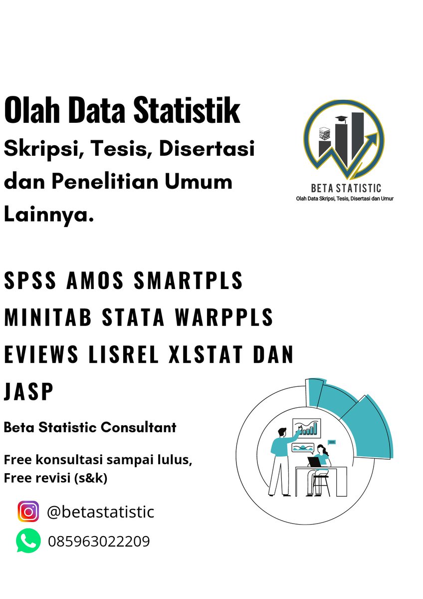Beta Statistic Consultant -Jasa OlahData Statistik tweet media