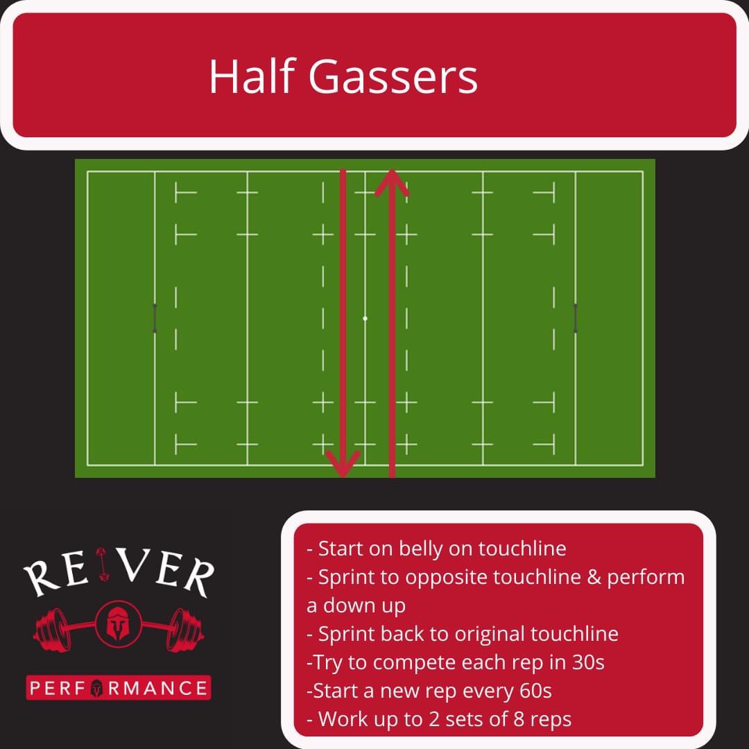 Fancy some Saturday morning conditioning?

Try these half gassers at your local rugby pitch!

I know the <a href="/HawickRFC/">Hawick RFC</a> boys are desperate to get back to Mansfield and get stuck into them!
