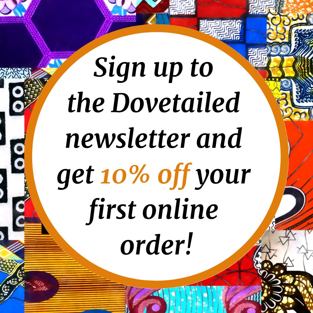 I'll be sending out another newsletter at 2 pm GMT TODAY! Sign up to receive 10% off your first online order and be the first to hear about promotions and special offers.
#Newsletter
#SignUp
#SignUpToday
#SewingCommunity
#WaxPrint
#10PerCentOff
#SewingKits
#SewingPatterns
