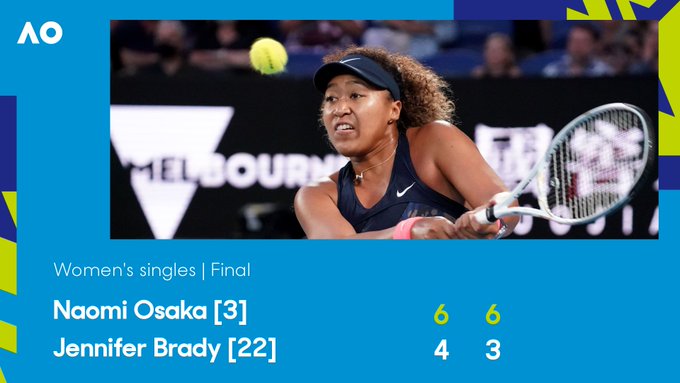 Naomi Osaka wins the women's singles at #AO2021.