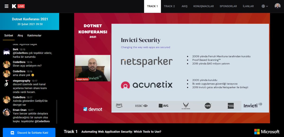 dotnetkonf's tweet image. Kısa bir öğle arasından sonra günün 5. sunumlarına başladık.