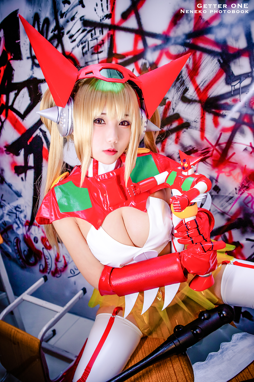 画像,【ROBOT GIRL】Getter Robo ► 不良番長ONEチェンジ!! ゲッターロボ ฅ•ω•ฅ#ゲッターロボ  #コスプレ #cosplay #二次創…