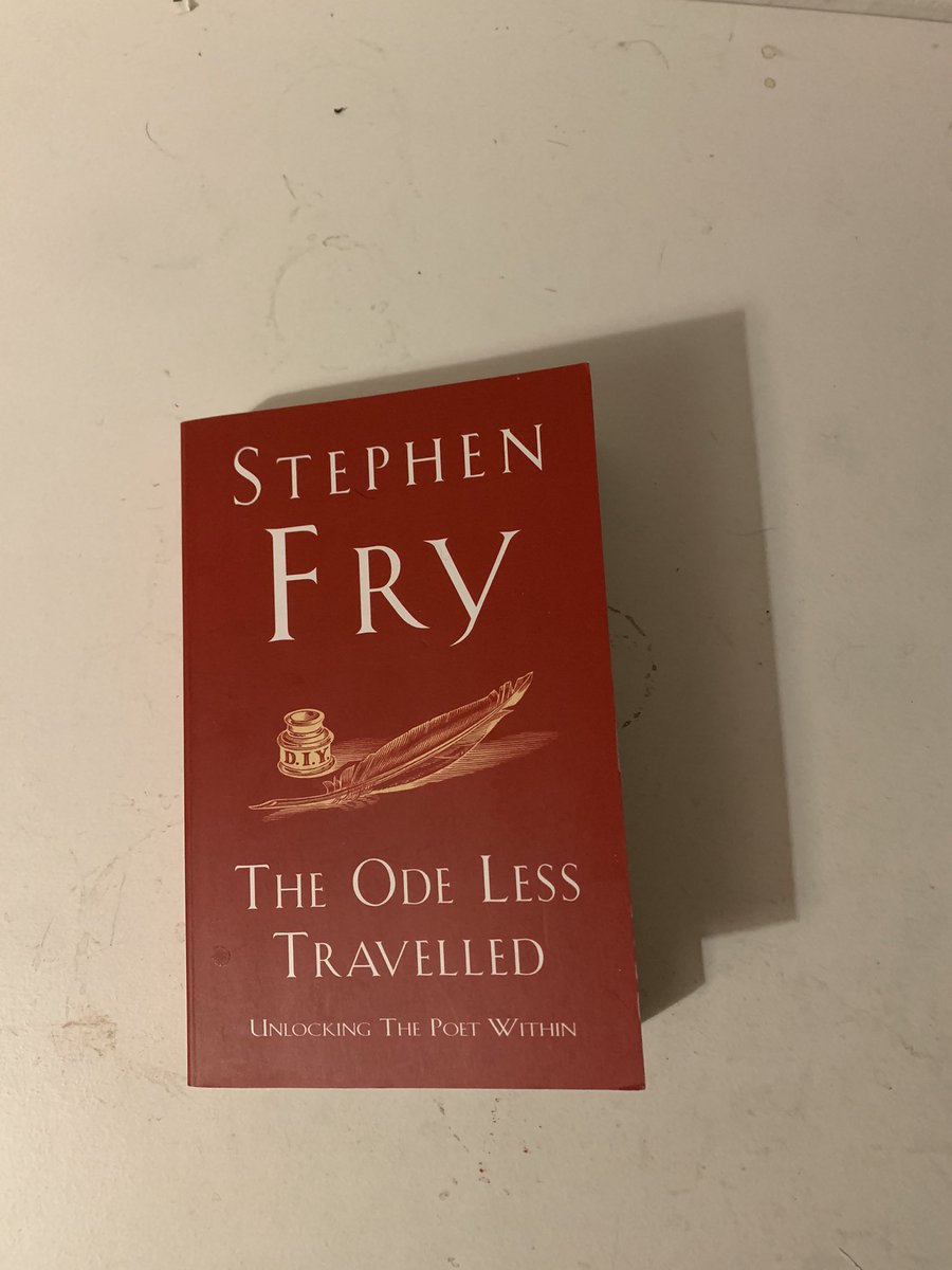 the ode less travelled by stephen frya gift from my best friend bcos of my love for stephen fry, was more technical than i expected but as acc interesting in how much it tied in/helped with the language module of my degree