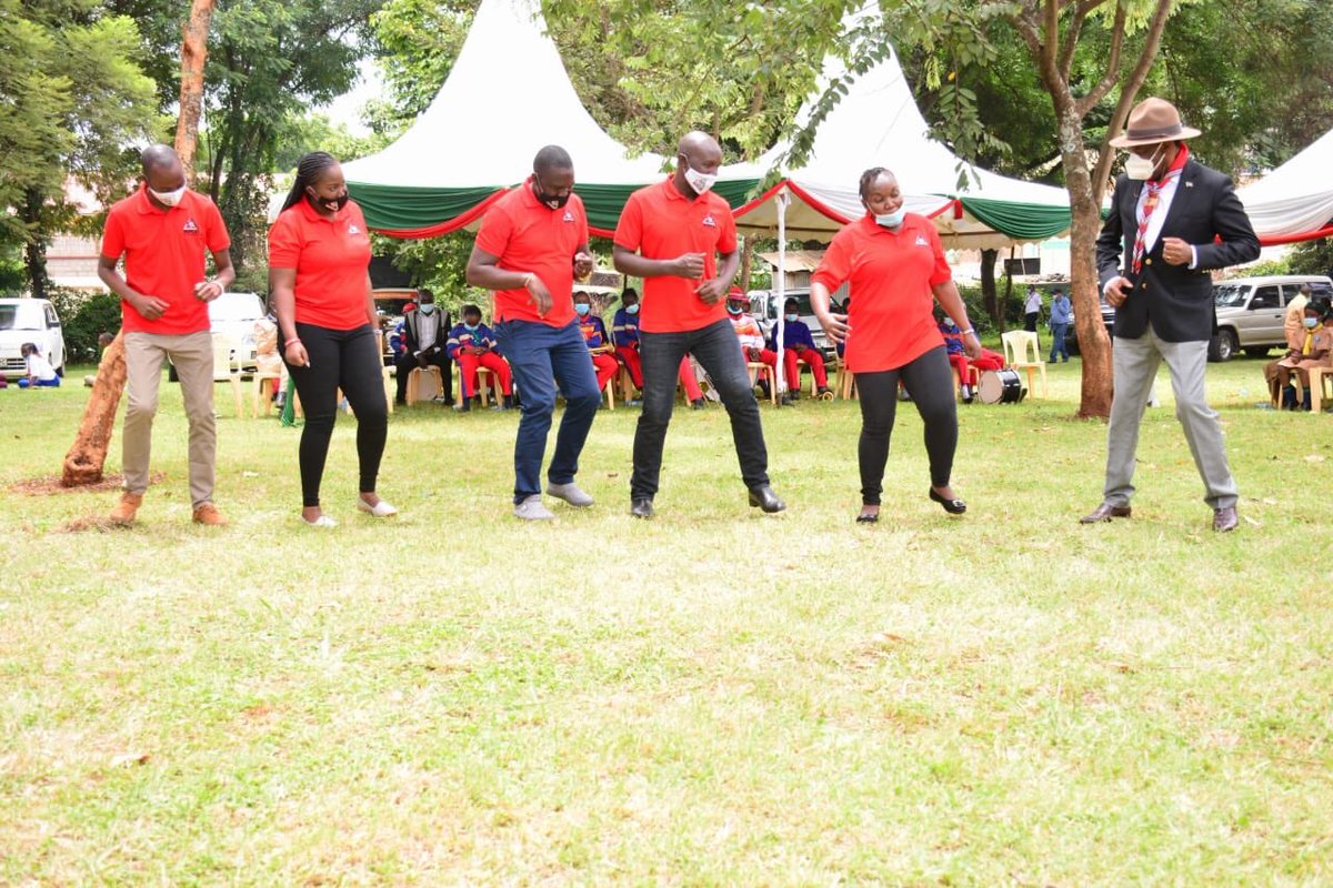 EzekielMutua's tweet photo. Jerusalema Dance Challenge by Team @InfoKfcb at the ongoing #ScoutsFoundersDay celebrations at Baden Powell Memorial Park in Nyeri County. https://t.co/JMBPhTCLnJ