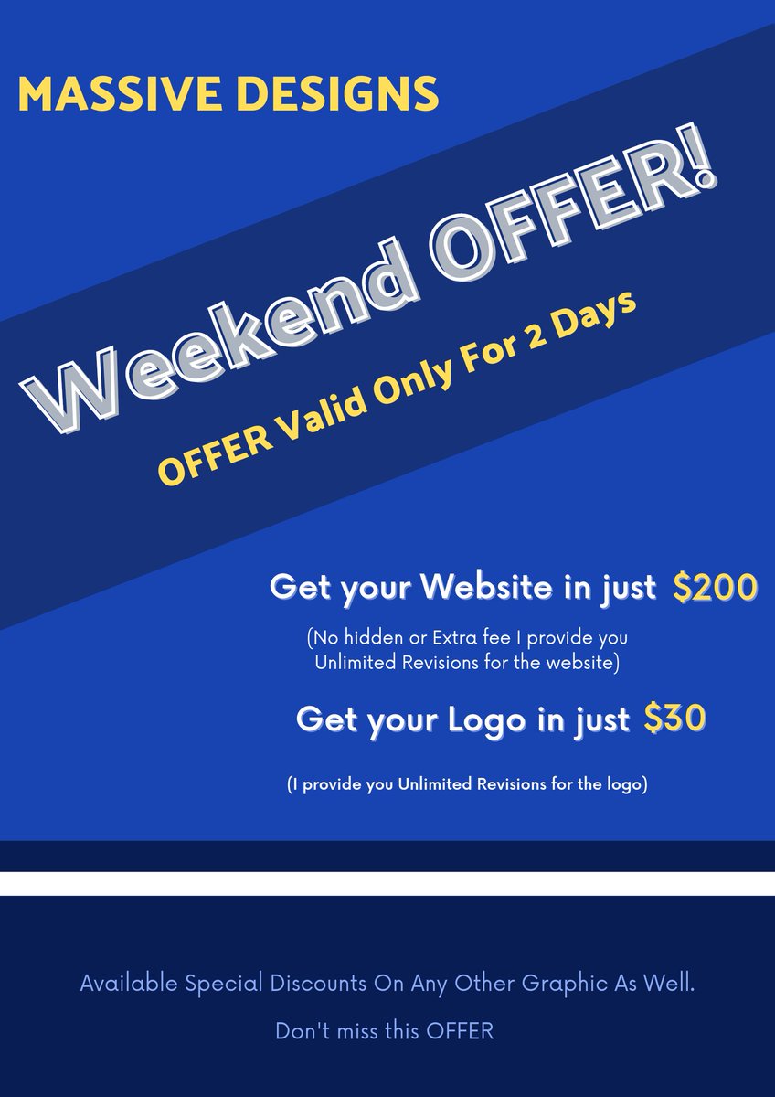 MassiveDesigns1's tweet image. New offers.