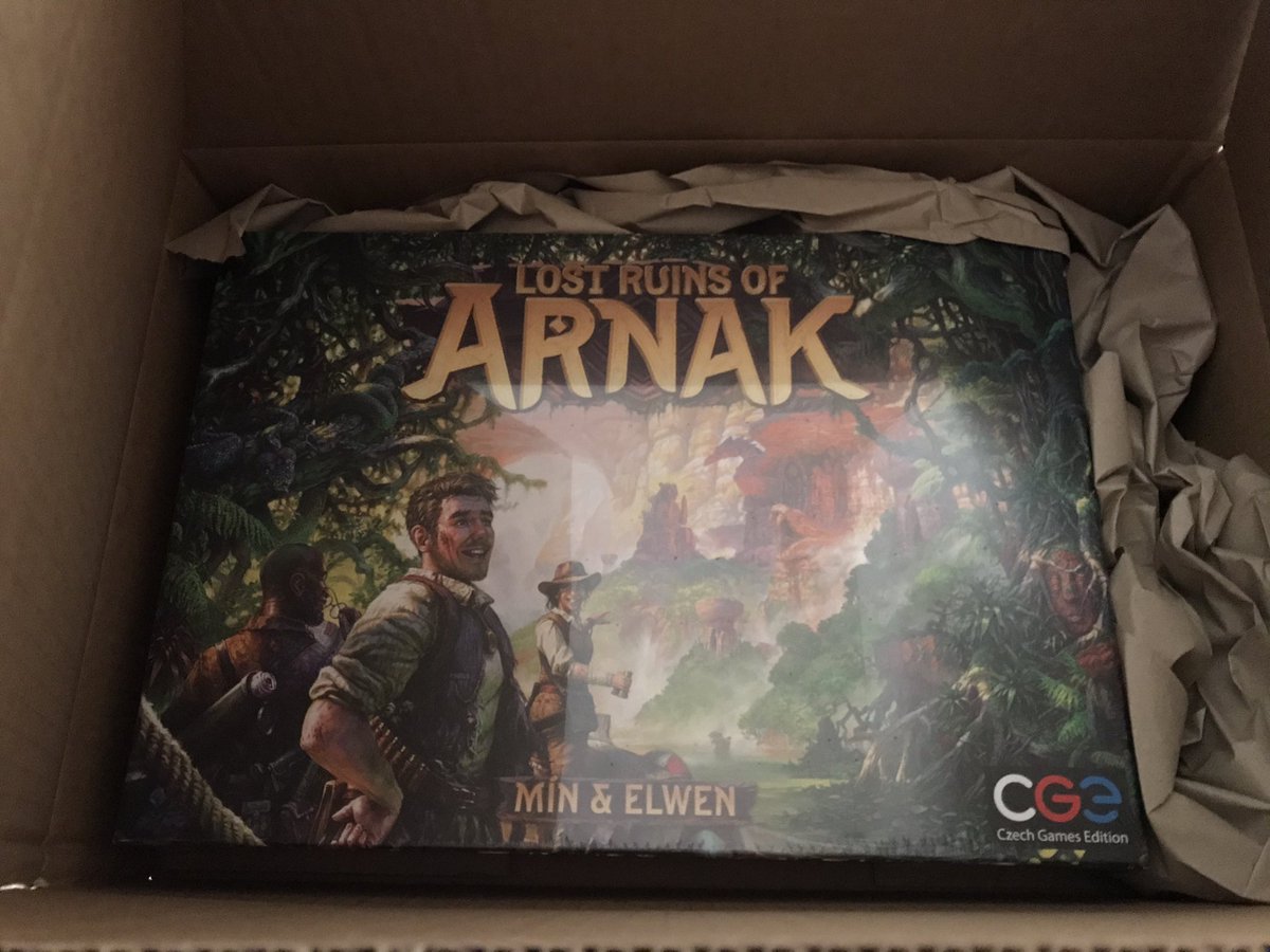 tabletop_review's tweet photo. Ooh, delivery time. Thanks @Chaos_Cards #lostruinsofarnak https://t.co/I44IMxFPSc