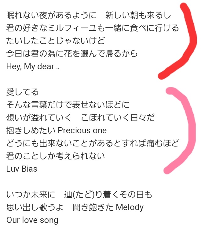 しー ラブバイanother歌割りメモ キスマイannp