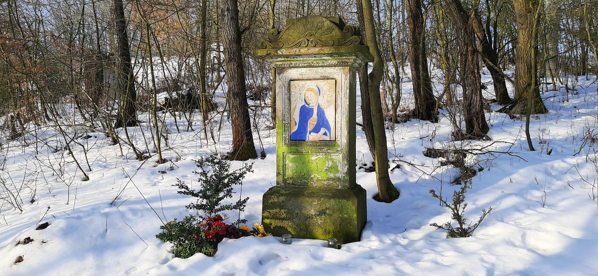 divozinka's tweet photo. Tohle se může stát jedině v Česku... Kadibudka vedle božích muk 🤦 #sudety #zitsever https://t.co/yxwPvUD9s4