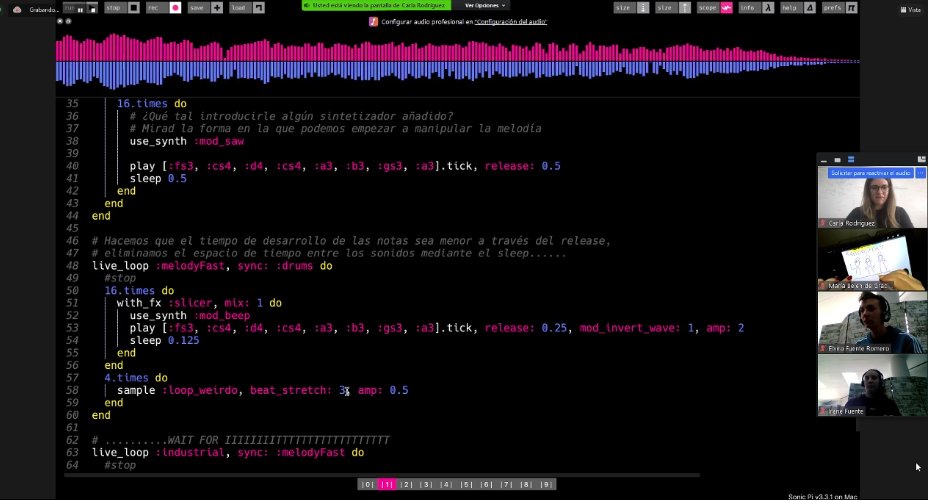 Si queréis bailotear mediante líneas de código no os podéis perder esta sesionaca de <a href="/c_rodrod/">Carla Rodríguez</a> , <a href="/ElviraFuente/">Elvira Fuente Romero</a> e <a href="/ifuenteromero/">Irene Fuente</a> 🔥👯‍♂️💚 #AdalaberFest2021 <a href="/AdalaberFest/">AdalaberFest</a> 
 
twitch.tv/adalaberfest ⤵️