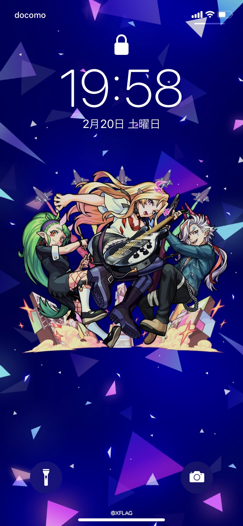 モンストグッズ宣伝部 獣神化発表された 背徳ピストルズ がxflag Storeアプリのデジコンに追加 先ほどより引き換え可能となりました スケジュール確認にぴったりのカレンダー壁紙とイラストを堪能できる壁紙の2種類です 引き換えた方はぜひ