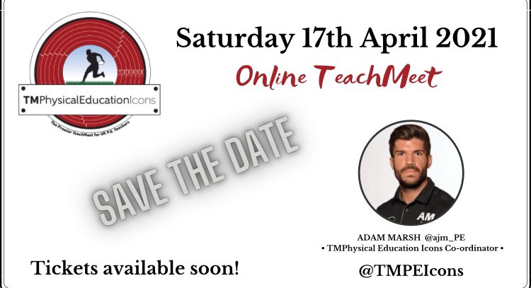 Absolutely delighted to officially announce the next TeachMeet PE Icons event taking place on Saturday 17th April. Some excellent speakers already lined up - be sure not to miss this one!
Link below to sign up:
docs.google.com/forms/d/e/1FAI…
#EduPE #TMPEIcons