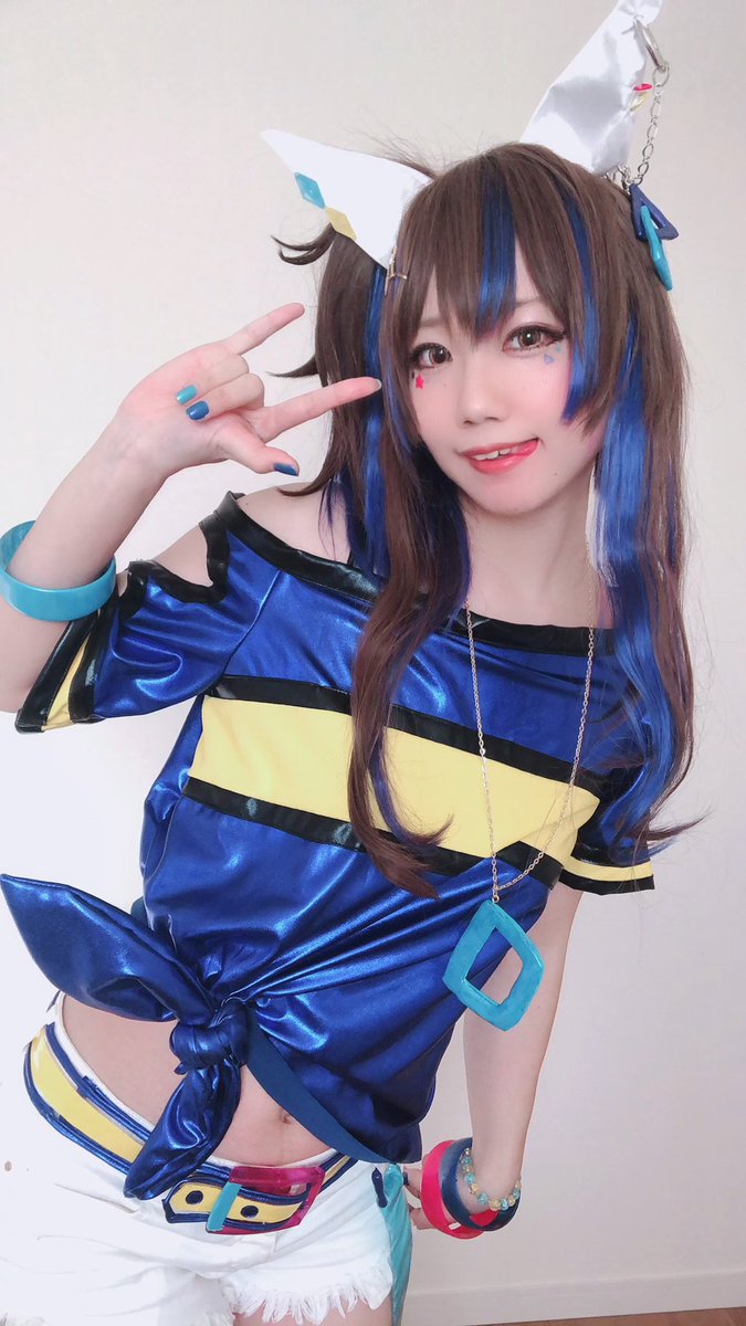 やえまいこ コスプレ ウマ娘 ダイタクヘリオス 逃げしか勝たん 髪飾り等反転