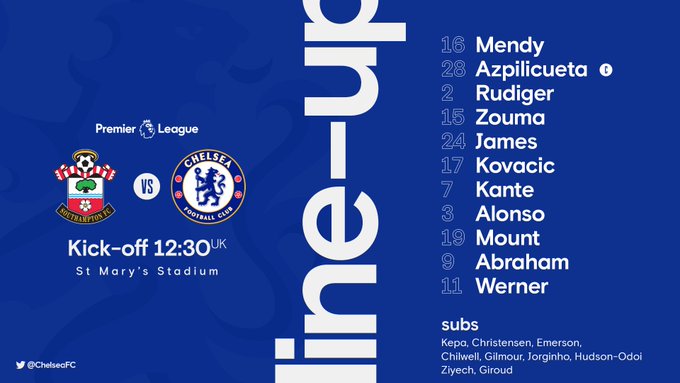 Line Up Chelsea