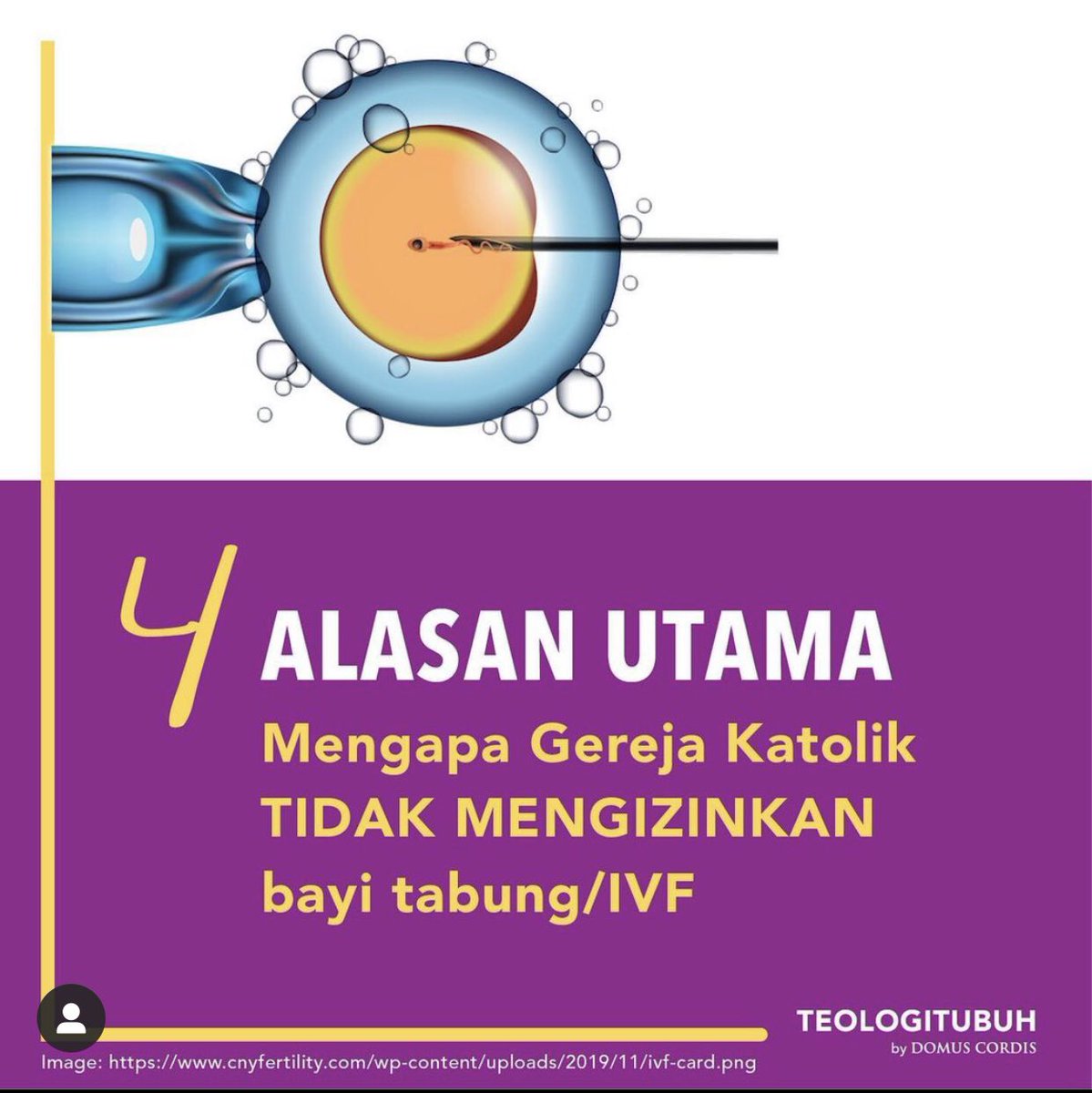TOBInsighT's tweet photo. Menjawab pertanyaan kenapa bayi tabung bertentangan dengan iman katolik ...
#komunitakatolik #gerejakatolik #gerejakatedraljakarta #orangmudakatolik #omkindonesia https://t.co/txeomefWIH