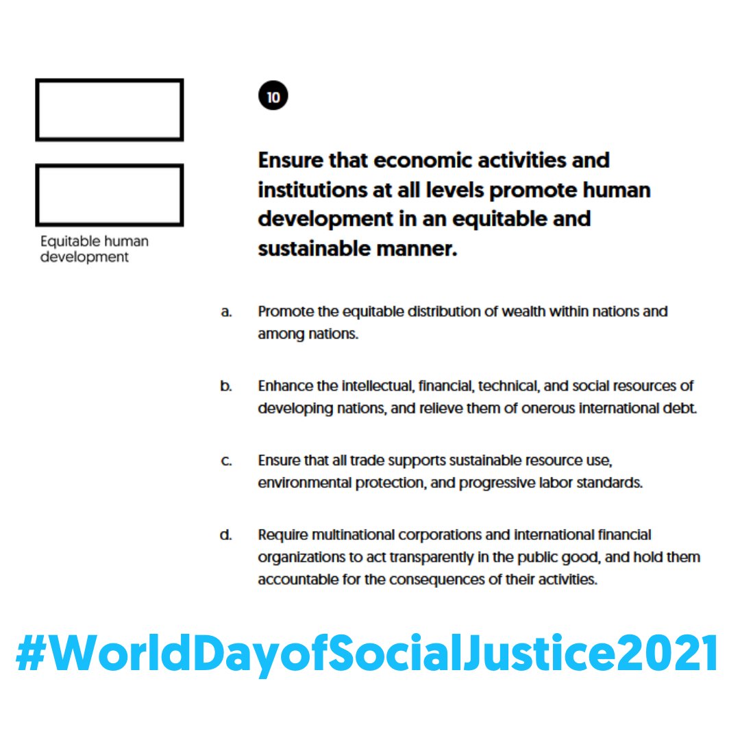 earthcharter's tweet image. 2021&apos;s theme #WorldDayofSocialJustice &quot;A Call for Social Justice in the Digital Economy.&quot;  As our world continues to benefit from technological advances, it is important to remember to not leave anyone behind and to stop the deepening of inequalities
#turningconscienceintoaction