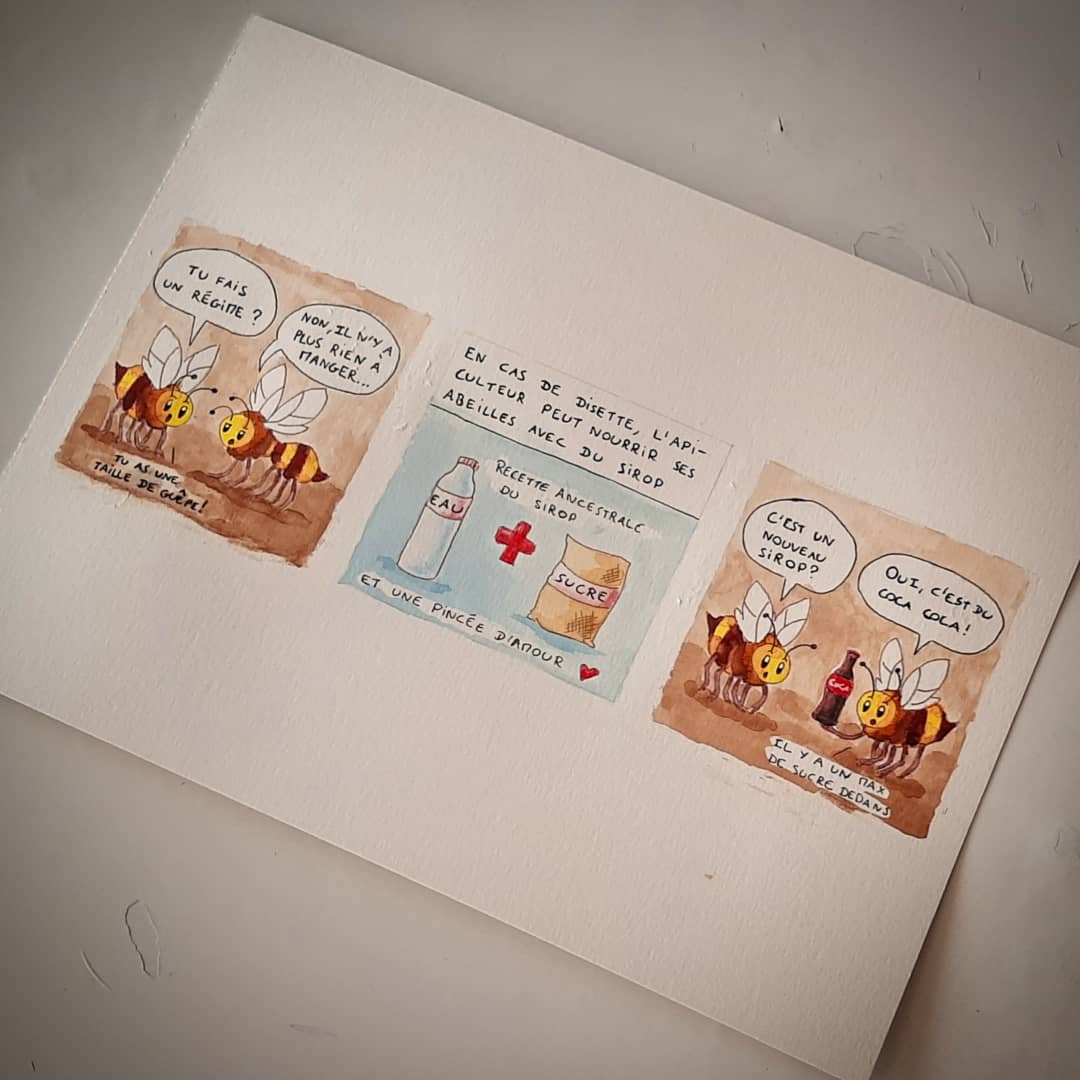 Tenefester's tweet image. Une nouvelle BD sur la vie secrète des abeilles ! 🐝

Aujourd'hui, un problème malheureusement fréquent chez de nombreux insectes pollinisateurs : la famine

#comics #webcomics #bd #bee #abeilles #bees #beehive #ruche #illustration #illustrationartists #savethebees #savethebees🐝