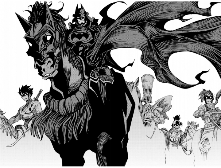 I hope they translate and publish in the west the Batman Ninja manga adaptation by Masato Hisa. I bought the 2 tankobons in Japanese the last time I was in Japan and it kicks ass 