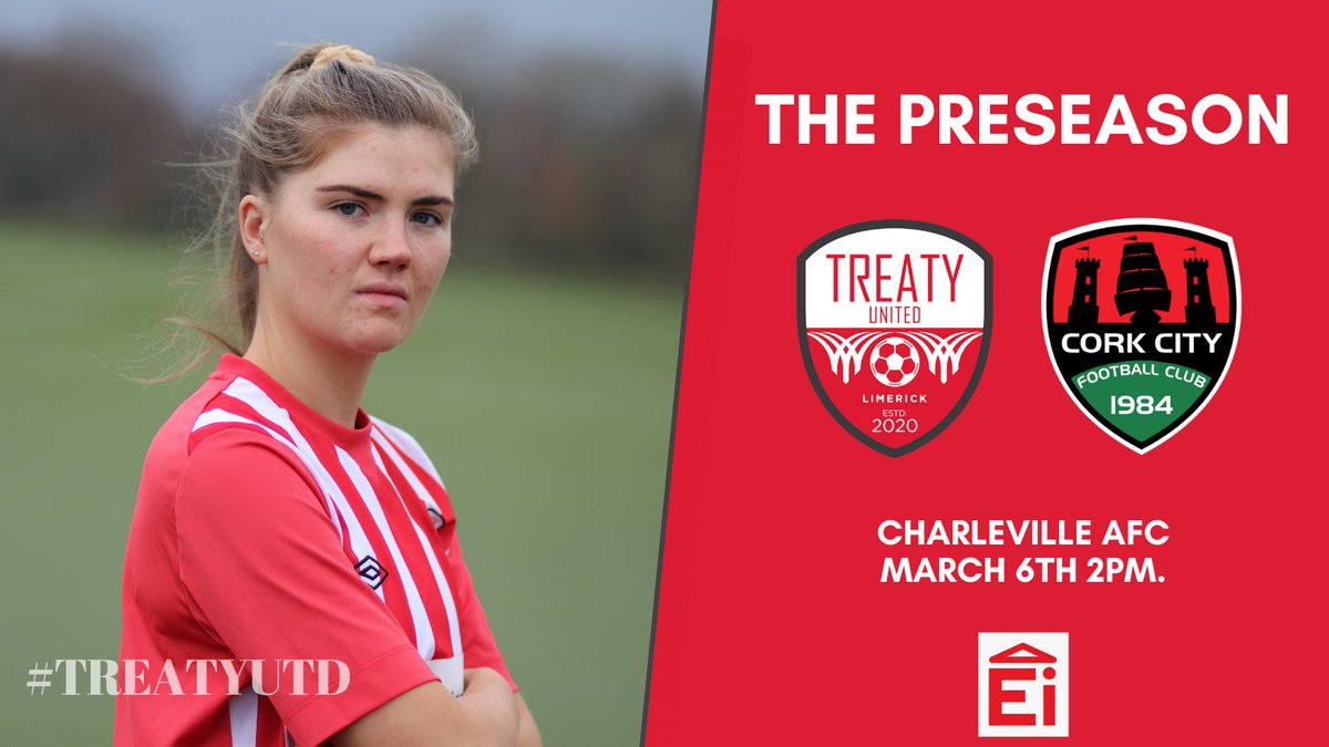 TreatyUnitedFC's tweet photo. #PRESEASON

Treaty UTD Senior Women's team preseason kicks off 🆚 @CorkCityFCWomen. 

All games are behind closed doors but we will bring you regular updates here!

No entry will be permitted to any supporters on the day.

#TreatyUTD https://t.co/hOFJChz7wJ