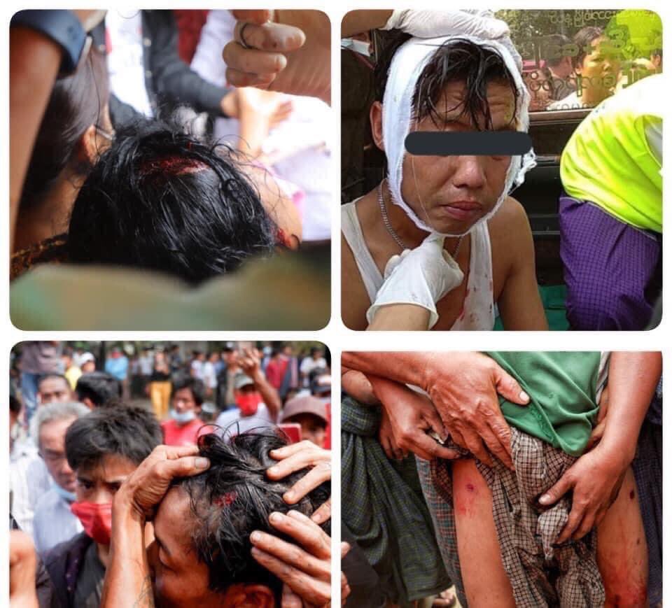tw // guns
Now in Mandalay: soldiers and polices cracking down the civilians brutally with real bullets.On-ground medic teams say they can’t even get to the injured because the soldiers keep shooting with snipers@SchranerBurgen1 <a href="/RapporteurUn/">UN Special Rapporteur Tom Andrews</a> 
#WhatsHappeningInMyanmar #Feb20Coup