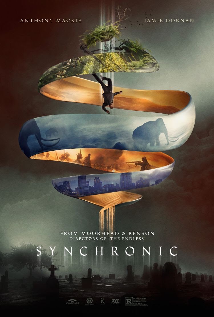 #SilverScreenBlack: Synchronic (2019)
⭐⭐⭐⭐1/2
📣Se7en's Excellent Adventure: Two paramedics in New Orleans discover a trail of grisy deaths, and a roulette ticket to the past. (1/4)

@SynchronicMovie @JustinHBenson @AaronMoorhead @AnthonyMackie @duplaselton #FilmTwitter