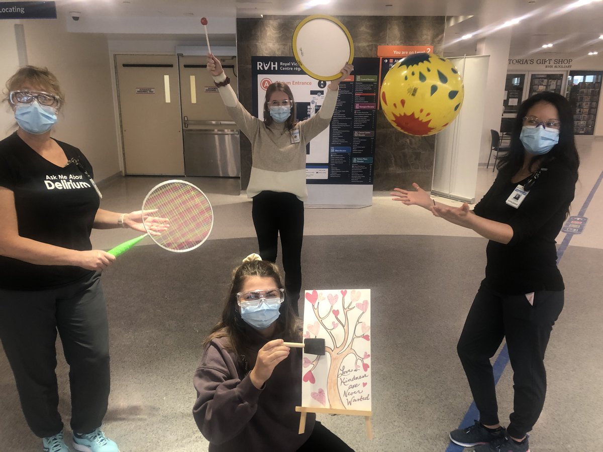 RVH_HealthCntr's tweet photo. Recreation Therapists provide patients with leisure education, counselling, physical activity, emotional support, intellectual stimulation and improvement in quality of life.

Help us in thanking RVH's fantastic team of Recreation Therapists! #RTmonth https://t.co/b7vsn9GUR2
