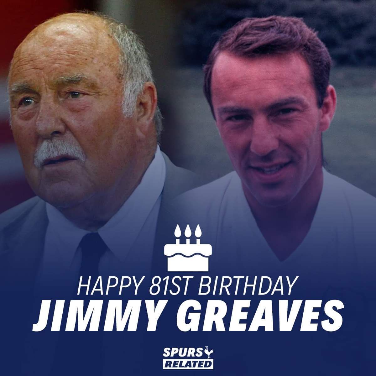 Happy 81st Birthday to Tottenham\s all time goalscorer & Legend Jimmy Greaves!   