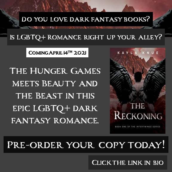 KaylaKnue's tweet photo. The Reckoning is coming! Pre-order your e-book today!
β
Sign up for my newsletter to stay up to date!
More details here: https://t.co/6zBcibHxbd
#darkfantasy #authors #writercommunity #fantasybooks #darkfantasybooks #fantasy #fantasyauthor #darkauthor #authorslife #lgbtq https://t.co/PcIQ4CclpK