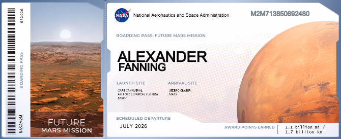 AnouskaFanning's tweet photo. Send Your Name to Mars https://t.co/jrGParCAPm 

Something nice for the future 🚀 https://t.co/kBMXqEIMpW