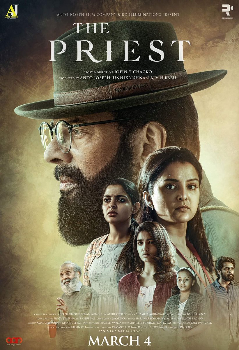 sri50's tweet photo. #ThePriest the @mammukka film confirms March 4 release. https://t.co/bPHYciyEVm