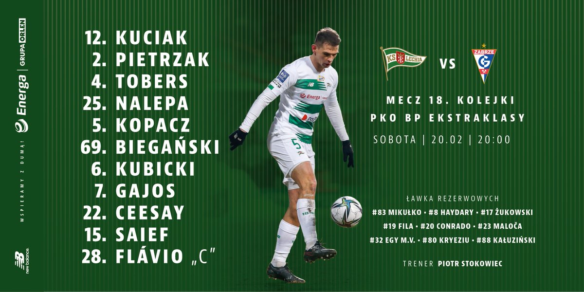 LechiaGdanskSA's tweet image. Poznaliśmy wyjściowy skład @LechiaGdanskSA na dzisiejszy mecz z @GornikZabrzeSSA! 🔥#LGDGOR ⤵️