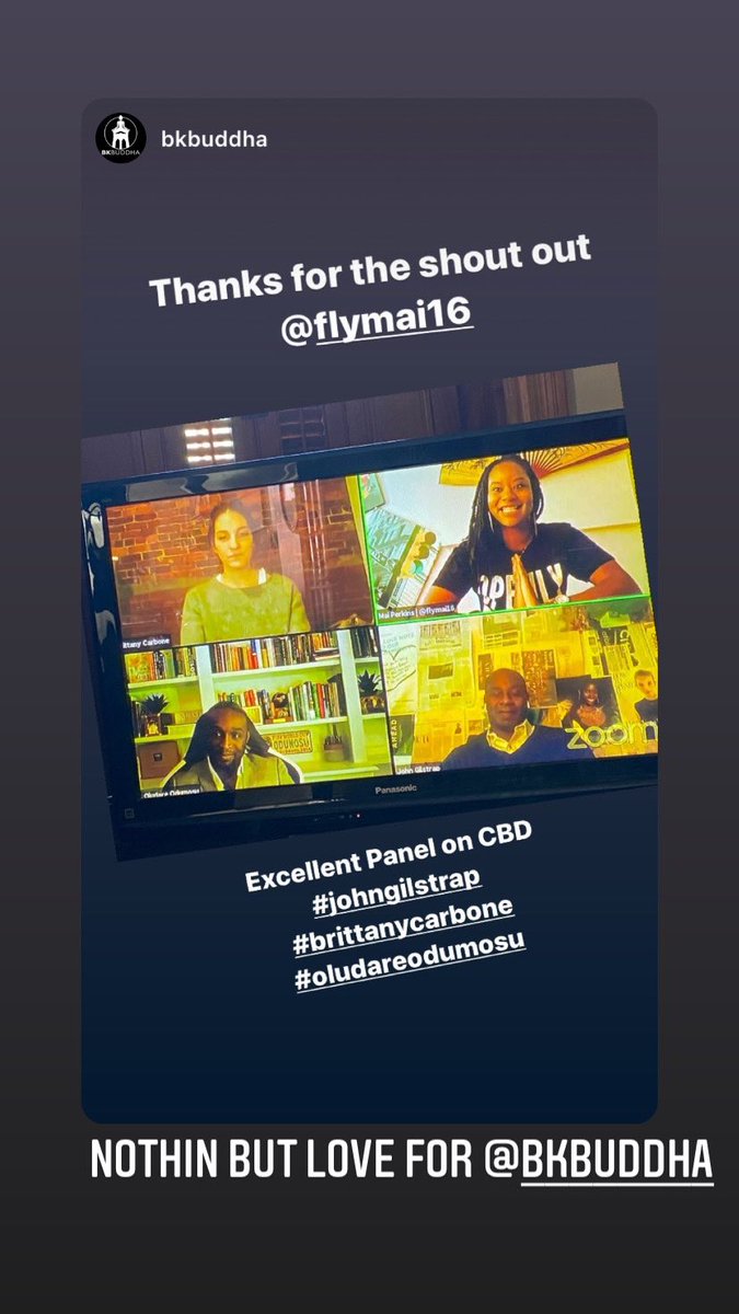 highaspora's tweet image. Shout out to the Women Grow // EBC Business of Cannabis Summit 2021!! Grateful to moderate a panel with John Gilstrap, Brittany Carbone and Dr. Oludare Odumosu for the dynamic discussion on creating CBD products!